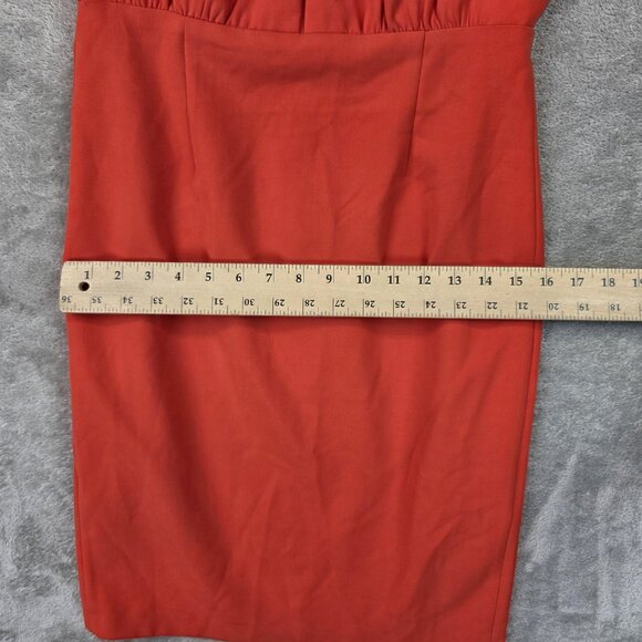 French Connection Dress Womens Size 6 Poppy Red Boh Whisper Short Sleeve New - Picture 8 of 13